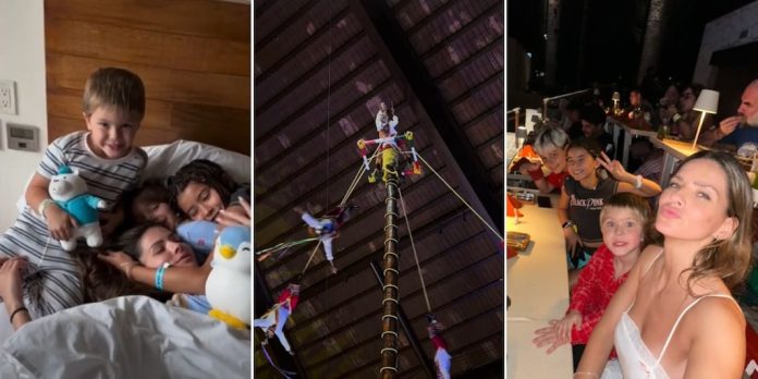 La escapada de la China Suárez con sus hijos a México: “Así siempre son buenos días”