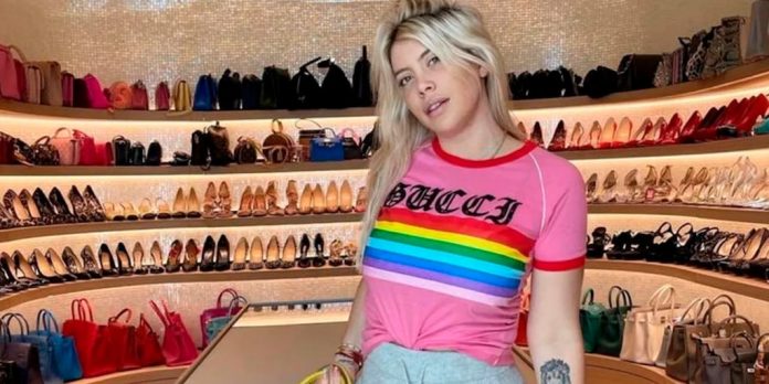 Wanda Nara abrió las puertas de su colección millonaria de carteras y zapatos en su casa de Milán