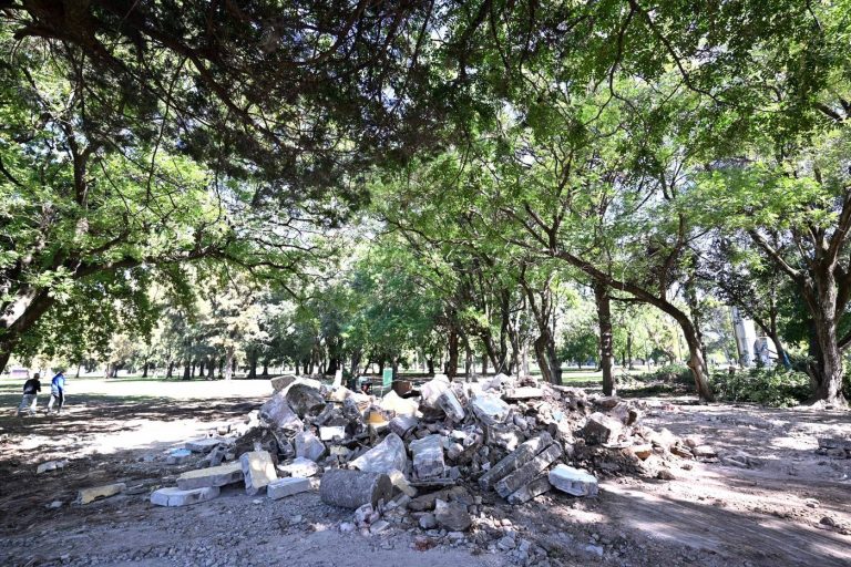 El Parque San Martín se renueva: mejoras en iluminación y nuevo espacio deportivo
