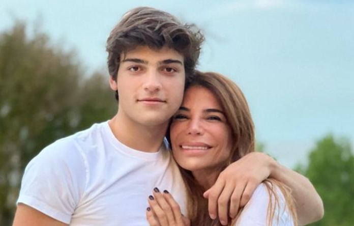 La particular actividad que comparte Zulemita Menen con su hijo Luca Bertoldi