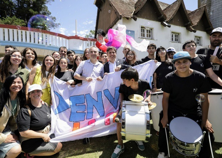 Axel Kicillof encabezó el encuentro anual del programa Envión en La Plata