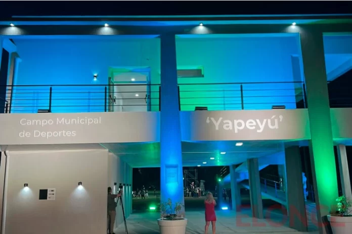 Inauguraron obras en complejo deportivo municipal de Crespo