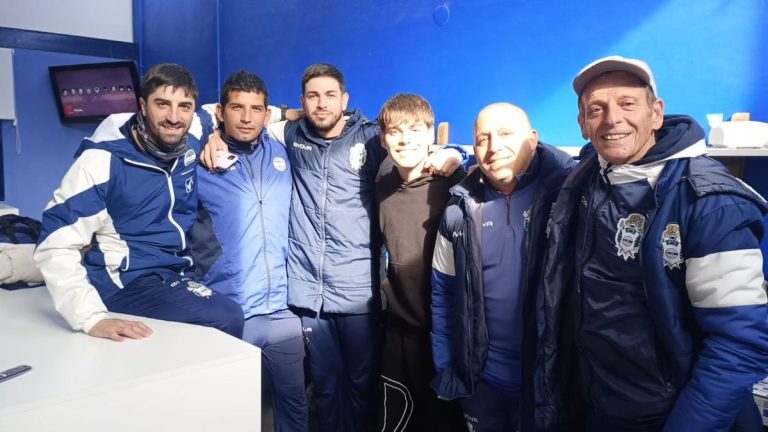 Gimnasia: Benjamín Domínguez visitó a sus sus excompañeros